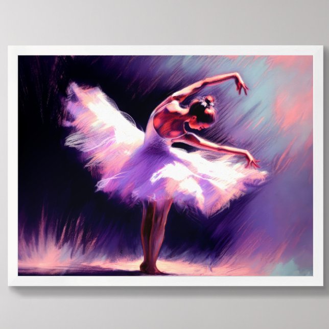 Poster Ballerina Danseuse Possédant Un Dessin Pastel Viol (Créateur téléchargé)
