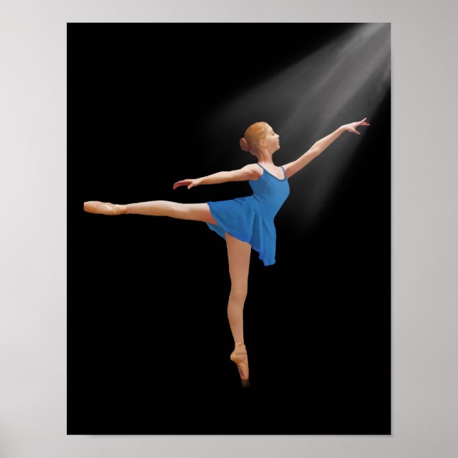 Poster Ballerina en position arabe (Devant)