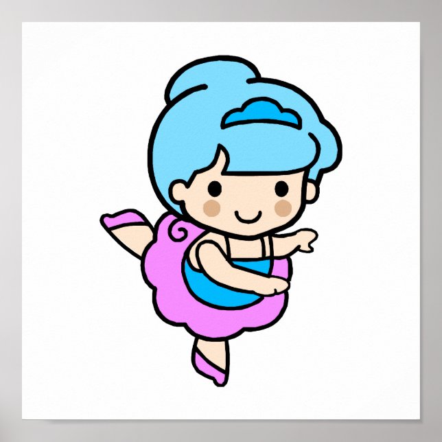 Poster Ballerina Girl 2 (Devant)