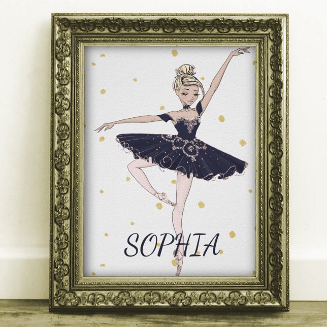 Poster Ballerina Personal Gold Spots (Créateur téléchargé)