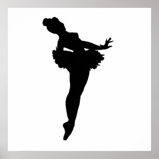 Poster Ballerina Silhouette