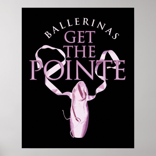 Poster Ballerinas Obtenez la Pointe (Devant)