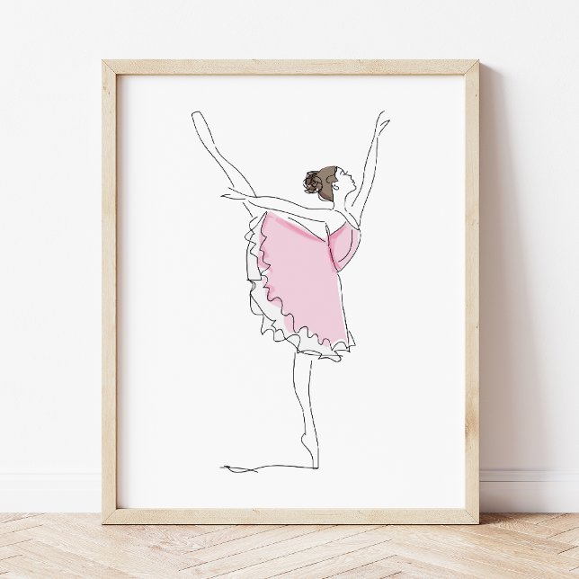 Poster Ballerine, Danseuse de ballet, Danseuse de ballet, (Créateur téléchargé)