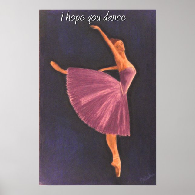 Poster Ballerine violette (Devant)