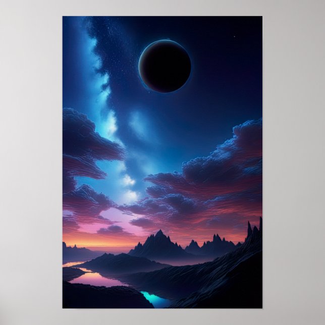 Poster Ballet céleste, témoin de l'éclipse de lune (Devant)