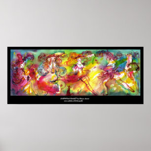 Poster BALLET de CARNAVAL/mascarade vénitienne, danse,