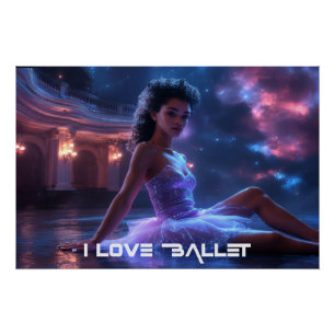 POSTER BALLET - J'ADORE LE BALLET