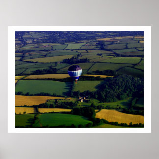 Poster Ballon à air chaud Devon Countryside Partie 2