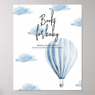 Poster Ballon à air chaud - Livres pour bébé
