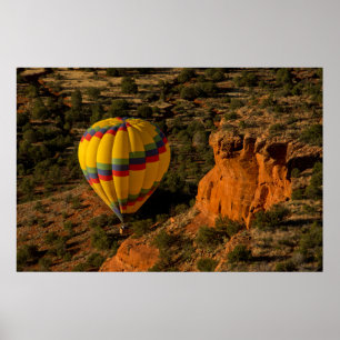 Poster Ballon à air chaud, Red Rock, Coconino National