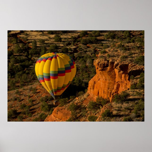 Poster Ballon à air chaud, Red Rock, Coconino National (Devant)