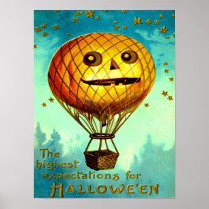 Poster Ballon à air Jack O'Lantern