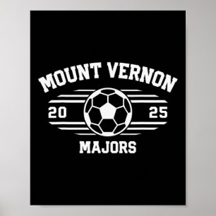 Poster Ballon de football Mount Vernon Majors 2025 
