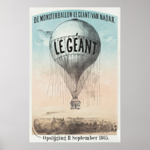 Poster Ballon géant à air chaud