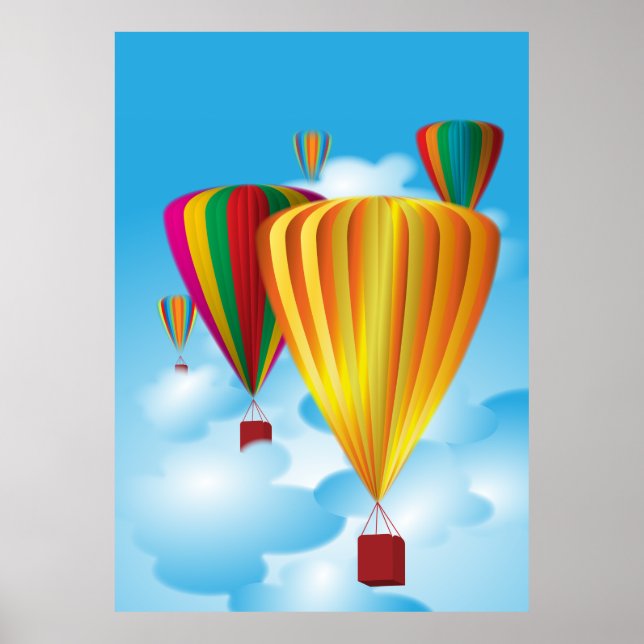 Poster Ballons à air chaud (Devant)