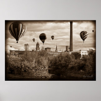 Poster Ballons à air chaud Lewiston Maine