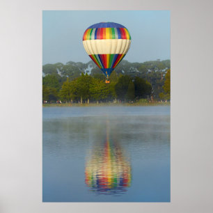 Poster Ballons à air chaud sur la rivière