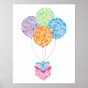 Poster Ballons d'anniversaire Imprimer