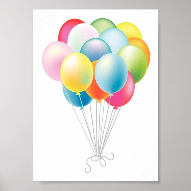 Poster Ballons mariages Bunch (Devant)