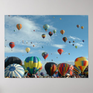 Poster Balloon Albuquerque le matin