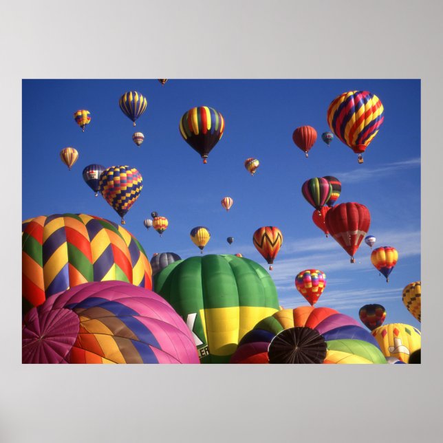 Poster Balloons à air chaud Albuquerque - Photo Art Print (Devant)