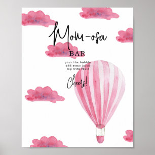 Poster Balloons Aerostat Rose - bar mimosas