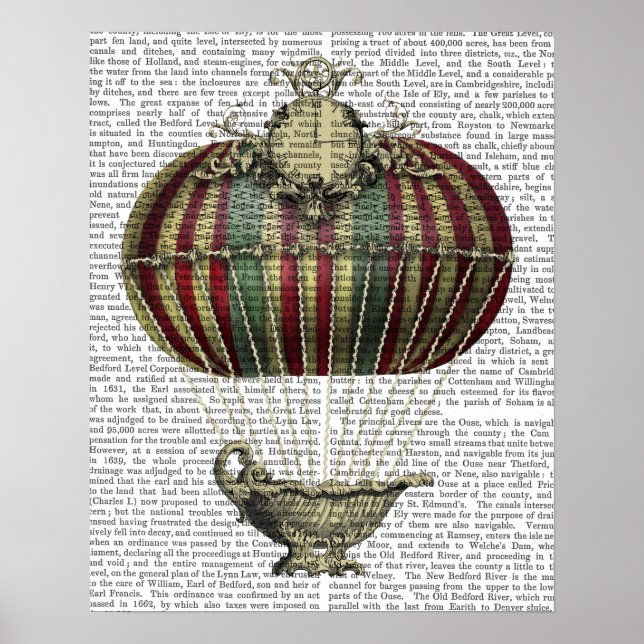 Poster Ballotte baroque à horloge (Devant)