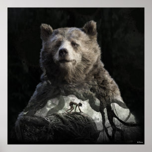 Poster Baloo & Mowgli Le livre de la jungle