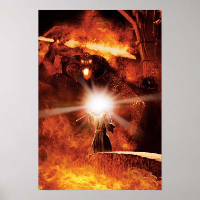 Poster Balrog contre GANDALF™ (Devant)
