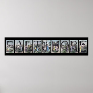 Poster BALTIMORE Alphabet Lettre Nom Art