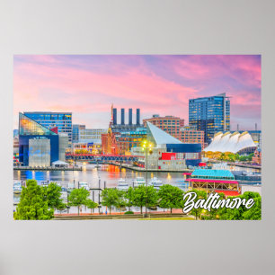 Poster Baltimore, Maryland, États-Unis