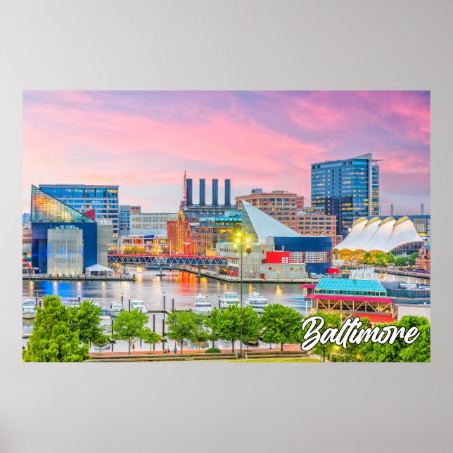 Poster Baltimore, Maryland, États-Unis (Devant)