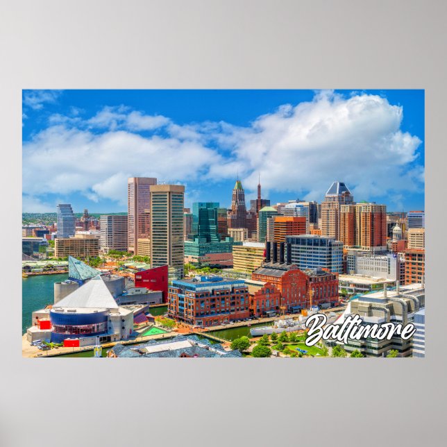 Poster Baltimore, Maryland, USA (Devant)