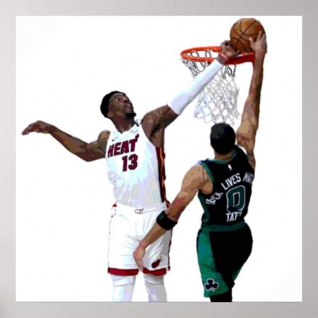 Poster Bam Adebayo Block (Devant)