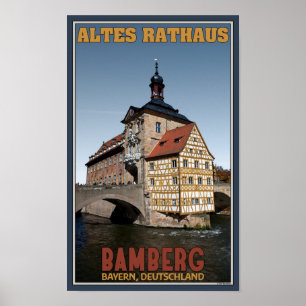 Poster Bamberg - Altes Rathaus Portrait