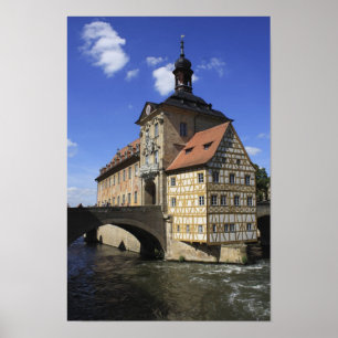 Poster Bamberg, le Rathaus allemand