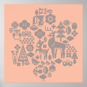 Poster Bambi et les créatures des bois