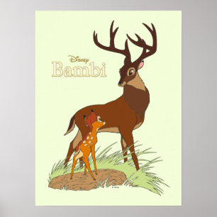 Poster Bambi et père