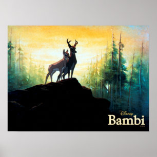 Poster Bambi & Faline sur Cliff