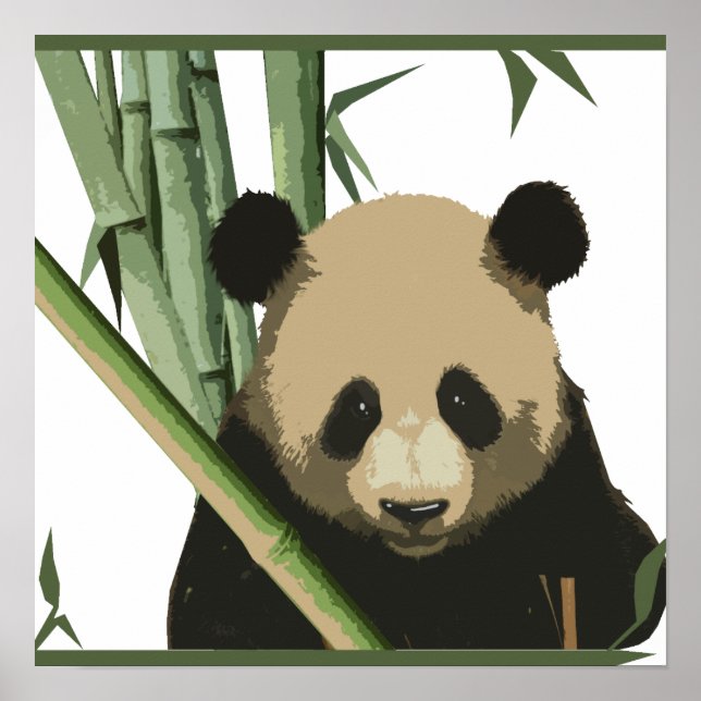 Poster Bamboo Panda (Devant)