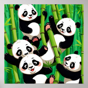 Poster Bamboo Panda