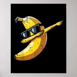 Poster Banana Dab Sungles Cute Fruit Dance Boys Enfants H
