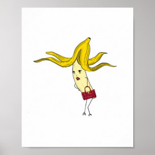 Poster Banane glamour, thème banane