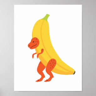 Poster Banane T Rex