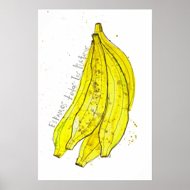 Poster Bananes (Devant)
