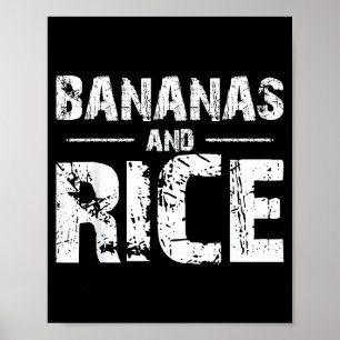 Poster Bananes et riz
