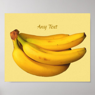 Poster Bananes jaunes dans un tas