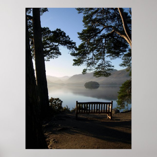 Poster Banc à Friar's Crag (Devant)