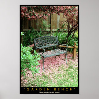 Poster Banc de jardin