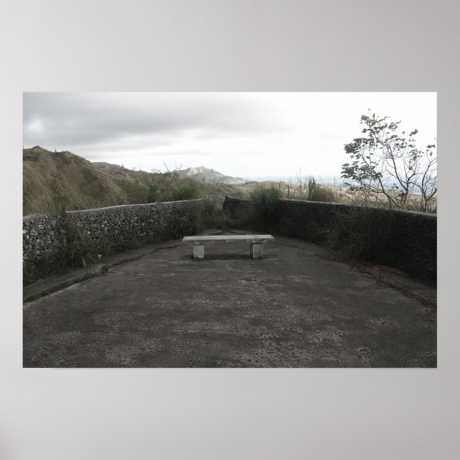 Poster Banc solitaire (Devant)